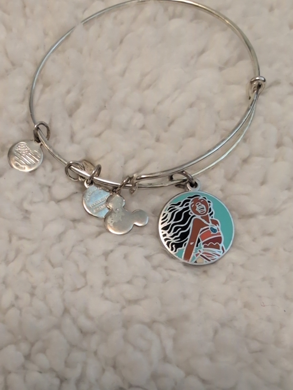 Alex And Ani Bangle Bracelet with Disney MOANA Charm